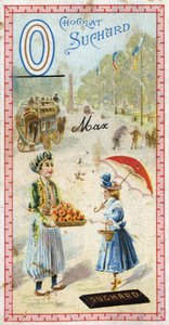 O harfi: omnibus, osmanlı, şemsiye, oriflame, turuncu, dikilitaş, ayı. 20. yüzyılın başlarında Chocolat Suchard tarafından düzenlenen Alfabenin gravürü. Görüntüde keşfedilecek yerleri, karakterleri ve nesneleri temsil eden 24 kromolitograf. Di by Unbekannt