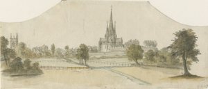 Lichfield Katedrali - Doğu Görünümü by Unbekannt