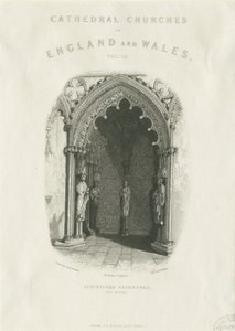 Lichfield Katedrali - Batı Kapısı: çelik oyma by Unbekannt