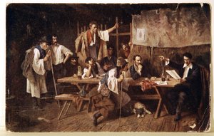 Edebiyat. Macar şair Petofi, 1848 dolayları Kartpostal, Macaristan, 1900 dolayları (kartpostal) by Unbekannter Künstler