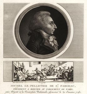 Louis-Michel le Peletier, Saint-Fargeau Markisi (1760-1793), Fransız politikacı ve Fransız Devrimi şehidi by Unbekannt