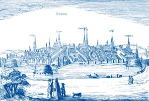Lübeck ve limanı by Unbekannter Künstler