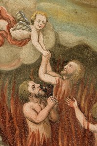 Luesen Luson Val di Luson'da Luesener Tal altında Plose altında Brixen Güney Tirol Alto Adige İtalya kilisesi Saint George Araf'ın kurtuluşu by Unbekannt