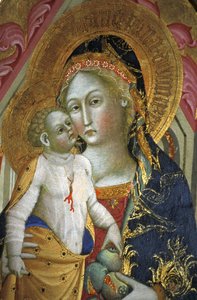 Madonna ve çocuk, Francesco di Gentile, XIV yüzyıl, Piersanti müzesi, Matelica, Marche, İtalya by Unbekannt