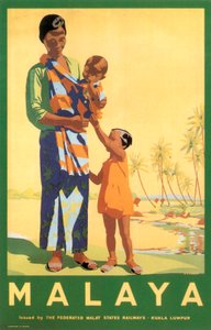 Malaya, Federal Malay Devletleri Demiryolları tarafından by Unbekannter Künstler