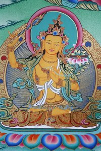 Manjushri, bilginin kutsallığı. Kopan Manastırı, Katmandu, Nepal by Unbekannt