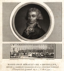 Marie-Jean Herault de Sechelles (1759-1794), Fransız yargıç ve politikacı Terör Saltanatı