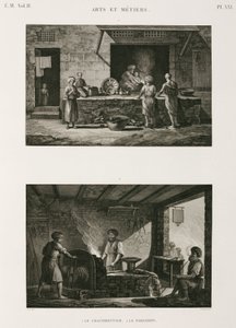 Metaller, Bakır Bakırcı ve demirci, Mısır, c 1798 by Unbekannt