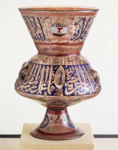 Bardak arması ile yaldızlı ve emaye süslemeli cami lambası, Suriye by Unbekannt