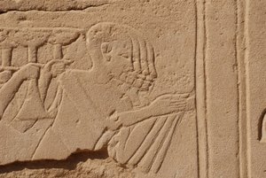 Çoklu Kafalar, karnak, Luksor, Mısır (fotoğraf) by Unbekannt
