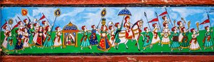 Bundi eski kasabasında duvar resmi, Bundi, Rajasthan, Hindistan, Asya (fotoğraf) by Unbekannter Künstler