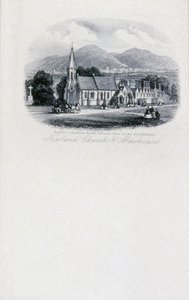 Newland Kilisesi ve Almshouses, Worcestershire (gravür) by Unbekannt