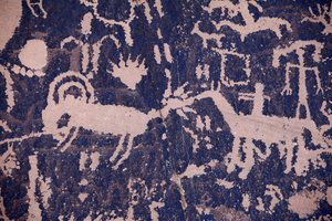 Haber Kağıt Kaya. Navajo kabilelerinin ve Utah