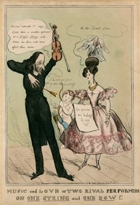 Niccolo Paganini - portre by Unbekannt