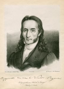 Niccolo Paganini - portre by Unbekannt