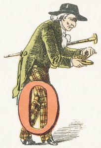 O - Octogenaire - Childish Alphabet, Editions Gordinne 1920 (gravür) by Unbekannt