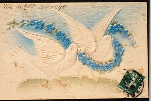 Eski kumaş kartpostal/Güvercin by Unbekannt
