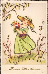 Eski kartpostal/Anneler Günü kutlu olsun/Anneler Günü by Unbekannt