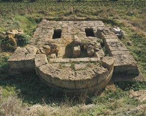 Bir bazilikanın eski kalıntıları, Tapınaklar Vadisi, Agrigento, Sicilya, İtalya by Benjamin Baud