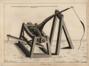 Onager, taşları fırlatmak için bir tür mancınık by Unbekannt