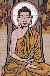 Ong Nui Budist pagoda, Duvar freski, Buda