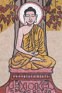 Ong Nui Budist pagoda, Duvar freski, Buda