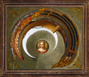 Optik İllüzyonlar Bir geminin anamorfik resmi, c 1744-1774 by Unbekannt