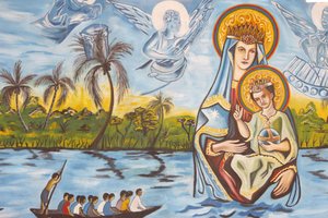 Our Lady of Togo fresk, Togoville, Togo by Unbekannt