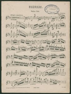 Paganini Keman Konçertosu No 1, op 6 by Unbekannter Künstler
