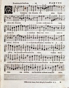 Penderecki'nin Süleyman'ın Şarkısı'nın nota sayfası (c.1970-1973) by Unbekannter Künstler