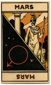 Paranormal. Astroloji. Mars (gezegen). Astrolojik kart: Le Tarot Astrologique (Astrolojik Tarot), Georges Muchery, Fransa by Unbekannter Künstler
