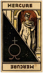 Paranormal. Astroloji. Merkür gezegeni). Astrolojik kart: Le Tarot Astrologique (Astrolojik Tarot), Georges Muchery, Fransa by Unbekannter Künstler