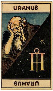 Paranormal. Astroloji. Uranüs (gezegen). Astrolojik kart: Le Tarot Astrologique (Astrolojik Tarot), Georges Muchery, Fransa by Unbekannter Künstler