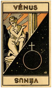 Paranormal. Astroloji. Venüs (gezegen). Astrolojik kart: Le Tarot Astrologique (Astrolojik Tarot), Georges Muchery, Fransa by Unbekannter Künstler