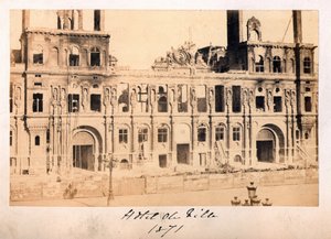 Paris Komünü (1871): Mayıs 1871 yangınından sonra Hotel de Ville