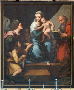 Parish kilisesi (Pamele Meryem Ana Kilisesi). İç mekan. tablo. Anonim. Madonna (Balıklı Madonna, Tobias). Rafael'in kopyası (?). by Unbekannter Künstler