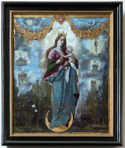 Bölge kilisesi (Parochiekerk Sint-Martinus). Tablo. Immaculate Conception veya Çocuklu Madonna. by Unbekannter Künstler