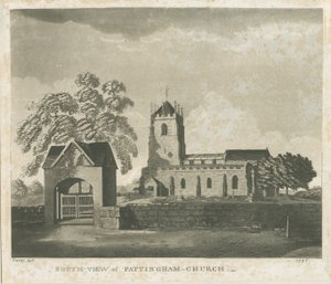 Pattingham Kilisesi: aquatint gravürü, 1796 by Unbekannt