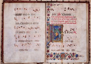 Piccolomini Kütüphanesi: koro kitabı, morina. 7.G, ff. Guidoccio Cozzarelli