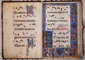 Piccolomini Kütüphanesi: koro kitabı, morina. 8-H, ff. Bernardino Cignoni