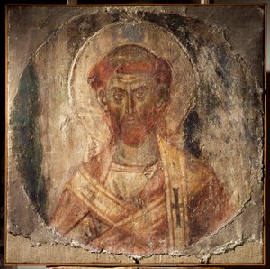 Papa Anacletus (veya Cletus) (fresk, 5. yüzyıl) by Unbekannter Künstler
