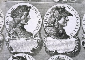 Fruela II ve Alfonso IV (lito) portreleri by Unbekannt