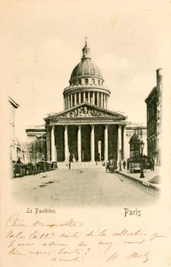 Kartpostal/Pantheon/Paris/Seine/Ile de France/Fransa by William M. Timlin
