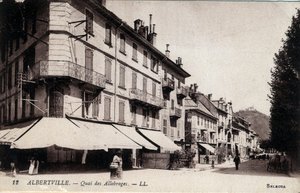 Rhone Alpes, Savoie (73), Albertville: Quai des Allobroges