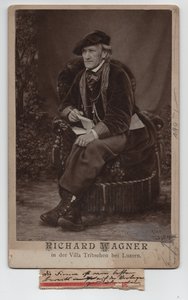 Richard Wagner (1813-1883) (1868, fotoğraf) by Unbekannter Künstler