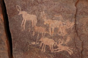 Kaya sanatı, Tarih Öncesi: Mısır