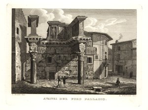 Forum Palladium Harabeleri, Avanzi del Foro Palladio, Roma by Unbekannt