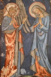 Saint-Pierre-le-Jeune Protestan Kilisesi, Fresco, Strasbourg, Fransa. by Unbekannter Künstler