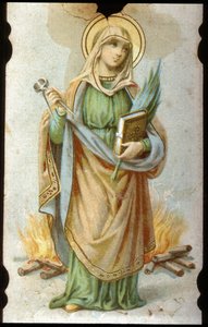 Sainte Appoline, Kromolitografik Karton by Unbekannter Künstler