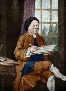 Samuel Richardson, portre. İngiliz yazar 19 Ağustos 1689 - 4 Temmuz 1761. Mason Chamberlin tarafından by Unbekannt